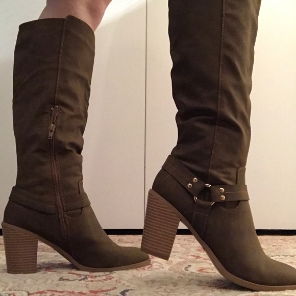 Madden Girl Shoes - Tall brown boots never before worn.